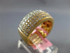 WIDE 1.31CT WHITE & PINK DIAMOND 18KT ROSE GOLD 3D MULTI ROW ANNIVERSARY RING