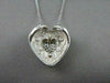 ESTATE .30CT DIAMOND 14KT YELLOW GOLD & 925 SILVER HEART FILIGREE PENDANT #21980