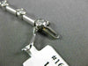 ESTATE .95CT ROUND DIAMOND 14KT WHITE GOLD 3D CLASSIC BEZEL LINK BRACELET #16088