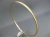 ESTATE 1.44CT DIAMOND 18K YELLOW GOLD CLASSIC 2mm ETERNITY ROUND BANGLE BRACELET