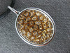 LARGE 3.58CT WHITE & MOCHA DIAMOND 18KT WHITE & ROSE GOLD 3D OVAL LOVE NECKLACE