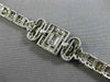 ANTIQUE WIDE 5.30CT OLD MINE DIAMOND & AAA SAPPHIRE PLATINUM FILIGREE BRACELET