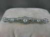 ANTIQUE 1.60CTW OLD MINE CUT DIAMOND PLATINUM OPEN FILIGREE PIN BROOCH F/G #2121