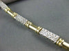 ESTATE 1.40CT DIAMOND 14KT WHITE & YELLOW GOLD BRACELET SIMPLY BEAUTIFUL #10120