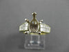 ESTATE WIDE 1.60CT DIAMOND 18KT TWO TONE GOLD SEMI MOUNT ENGAGEMENT RING #10870