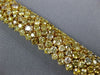 LARGE 25.94CT MULTI COLOR DIAMOND 18KT YELLOW GOLD 3D GRADUATING TENNIS BRACELET