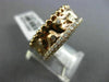 ESTATE 1.05CT DIAMOND 18KT ROSE GOLD PAVE ETOILE HAMMERED MILGRAIN ETERNITY RING