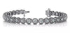 WIDE 1.33CT DIAMOND 14KT WHITE GOLD FILIGREE MILGRAIN ETERNITY TENNIS BRACELET
