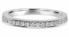 .26CT DIAMOND 18KT WHITE GOLD 3D FILIGREE SEMI ETERNITY WEDDING ANNIVERSARY RING