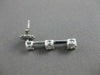ESTATE .88CTW DIAMOND 14K WHITE GOLD HANGING PAST PRESENT FUTURE EARRINGS #14438