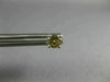 ESTATE .59CT CHOCOLATE FANCY DIAMOND 18KT WHITE GOLD SOLITAIRE 4MM STUD EARRINGS