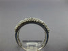 LARGE DIAMOND 14KT WHITE GOLD ROUND BAGUETTE & PRINCESS CLUSTER ANNIVERSARY RING