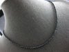 ESTATE LONG 25.0CT BLACK DIAMOND 14KT WHITE GOLD 3D ETERNITY LOVE NECKLACE