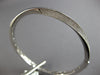 .71CT DIAMOND 18KT WHITE GOLD 3D MULTI ROW DOUBLE SWIRL FUN CUFF BANGLE BRACELET