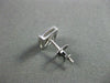 ESTATE .60CT PRINCESS CUT DIAMOND 14KT WHITE GOLD SQUARE EARRINGS AMAZING #21711