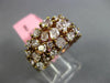 ESTATE WIDE 3.81CT PINK DIAMOND 18KT ROSE GOLD 3D MULTI SHAPE ANNIVERSARY RING