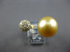 EXTRA LARGE .77CT DIAMOND & AAA GOLDEN SOUTH SEA PEARL 18KT YELLOW GOLD FUN RING