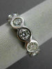 ESTATE WIDE 2.11CT DIAMOND 14K WHITE GOLD BEZEL ETERNITY ANNIVERSARY RING 17744