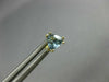 ESTATE .90CT AAA AQUAMARINE 14KT YELLOW GOLD 3D TRILLION STUD EARRINGS #25206