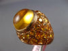 ESTATE LARGE 13.50CT AAA CITRINE 14KT ROSE GOLD 3D CLASSIC DOME SHAPE FUN RING