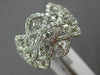 EFFY WIDE 1.15CT ROUND DIAMOND 14K WHITE GOLD 3D INIFINITY OPEN WAVE ETOILE RING