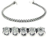1.01CT DIAMOND 14KT WHITE GOLD 3D CLASSIC ROUND 4 PRONG ETERNITY TENNIS BRACELET