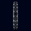 ESTATE 4.41CT BLACK DIAMOND 14K WHITE GOLD SHARED PRONG WEDDING ANNIVERSARY RING