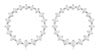 .60CT DIAMOND 14KT WHITE GOLD 3D CIRCLE OF LIFE GRADUATING HOOP HANGING EARRINGS