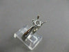 ESTATE PLATINUM RING PRINCESS ROUND DIAMOND ENGAGEMENT MOUNT SETTING 7MM #21507