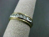 ESTATE WIDE .45CT DIAMOND 14K Y&W GOLD CHANEL SET ANNIVERSARY WEDDING RING #1285