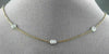 ESTATE 1.10CT DIAMOND 14KT WHITE & ROSE GOLD BY THE YARD NECKLACE 18" LONG 21743