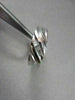 WIDE 7mm HAND CRAFTED .17CT F VVS DIAMOND 14KT WHITE GOLD MENS WEDDING BAND !!!!