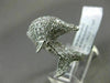 ESTATE 1.82CT DIAMOND 14KT WHITE GOLD 3D HANDCRAFTED HAPPY DOLPHIN FUN RING