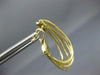 ESTATE WIDE .65CT DIAMOND 18KT YELLOW GOLD 3D CRISS CROSS OVAL CLIP ON EARRINGS
