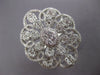 EXTRA LARGE 2.53CT DIAMOND 18KT WHITE GOLD MULTI FLOWER FILIGREE COCKTAIL RING