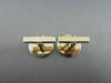 ESTATE ROUND TIFFANY & CO SUNBURST .32CT AAA SAPPHIRE 14KT Y GOLD CUFFLINKS 2092