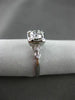 ANTIQUE .46CT OLD MINE DIAMOND 14KT W GOLD HEART FISHTAIL ENGAGEMENT RING #22078