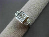 ESTATE WIDE .75CT DIAMOND 18KT WHITE GOLD INVISIBLE PRINCESS SQUARE RING #22114