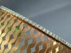 ESTATE LARGE 1.10CT DIAMOND 14KT 2 TONE GOLD MULTI WAVE FILIGREE BANGLE BRACELET