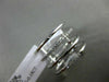 ESTATE LARGE .15CT DIAMOND 18K WHITE GOLD 3D MULTI ROW ETOILE CIRCULAR LOVE RING