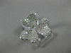 ESTATE .81CT DIAMOND 14K ROSE GOLD 3D CLASSIC PAVE HEART SHAPED FLOWER LOVE RING