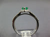 .89CT DIAMOND & AAA EMERALD 14KT WHITE GOLD 3D PEAR SHAPE & ROUND HALO LOVE RING