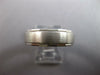 ESTATE WIDE 14K WHITE GOLD MATTE & SHINY 6.5MM COMFORT FIT MENS ANNIVERSARY RING