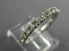 ESTATE .60CT ROUND DIAMOND 14K WHITE GOLD 3/4TH ETERNITY ANNIVERSARY RING #23684