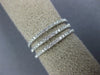 WIDE .36CT DIAMOND 18KT WHITE GOLD 3 ROW SEMI ETERNITY DETACHED ANNIVERSARY RING