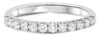 ESTATE .43CT DIAMOND 14K WHITE GOLD 9 STONE ROUND PRONG CLASSIC ANNIVERSARY RING