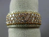 ESTATE WIDE 1.37CT WHITE & PINK DIAMOND 18KT WHITE & ROSE GOLD ANNIVERSARY RING