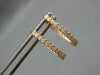 ESTATE .46CT DIAMOND 18KT ROSE GOLD 3D CLASSIC ROUND INSIDE OUT HANGING EARRINGS