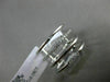 ESTATE LARGE .15CT DIAMOND 18K WHITE GOLD 3D MULTI ROW ETOILE CIRCULAR LOVE RING