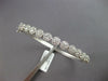 2.19CT DIAMOND 18KT WHITE GOLD MULTI FLOWER SEMI ETERNITY CUFF BANGLE BRACELET